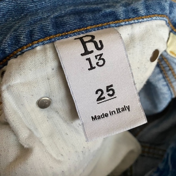 R13 Crossover straight leg jean Jasper blue - Picture 12 of 15